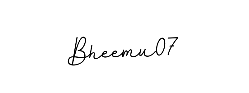 The best way (BallpointsItalic-DORy9) to make a short signature is to pick only two or three words in your name. The name Bheemu07 include a total of six letters. For converting this name. Bheemu07 signature style 11 images and pictures png