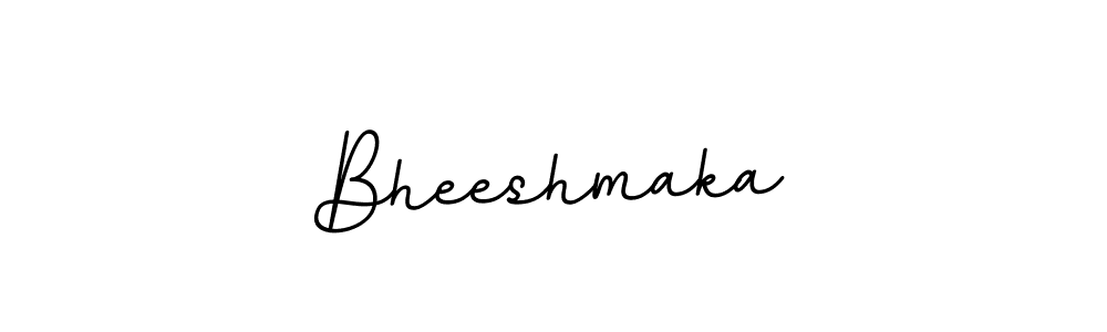 Make a beautiful signature design for name Bheeshmaka. With this signature (BallpointsItalic-DORy9) style, you can create a handwritten signature for free. Bheeshmaka signature style 11 images and pictures png