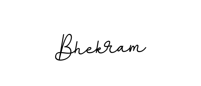 Design your own signature with our free online signature maker. With this signature software, you can create a handwritten (BallpointsItalic-DORy9) signature for name Bhekram. Bhekram signature style 11 images and pictures png