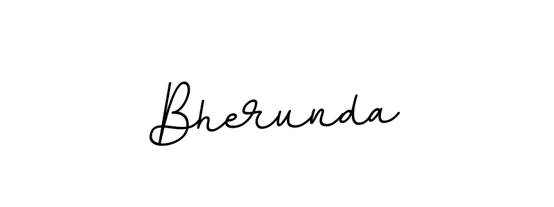 Create a beautiful signature design for name Bherunda. With this signature (BallpointsItalic-DORy9) fonts, you can make a handwritten signature for free. Bherunda signature style 11 images and pictures png