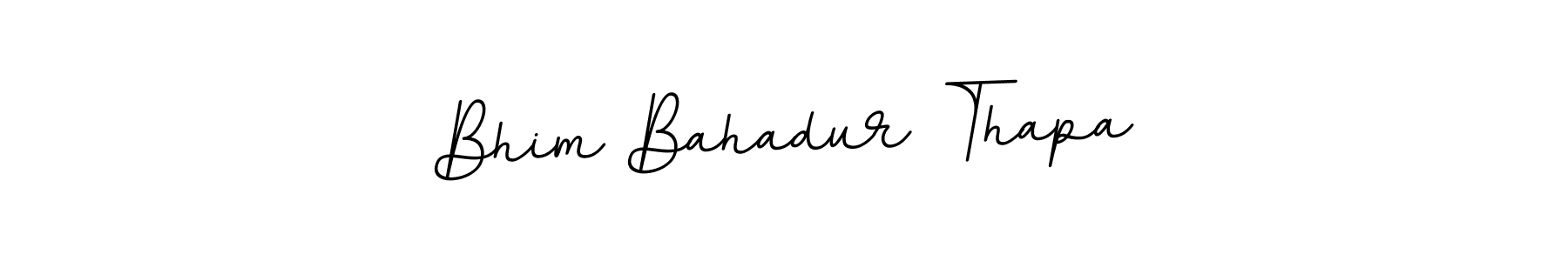 Make a beautiful signature design for name Bhim Bahadur Thapa. With this signature (BallpointsItalic-DORy9) style, you can create a handwritten signature for free. Bhim Bahadur Thapa signature style 11 images and pictures png