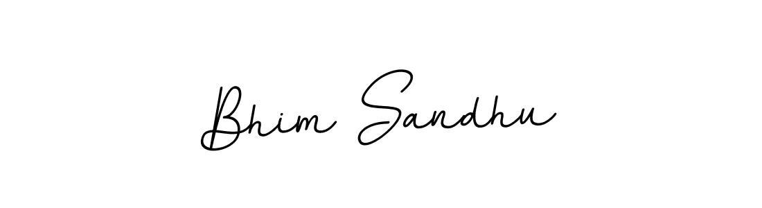 How to make Bhim Sandhu name signature. Use BallpointsItalic-DORy9 style for creating short signs online. This is the latest handwritten sign. Bhim Sandhu signature style 11 images and pictures png