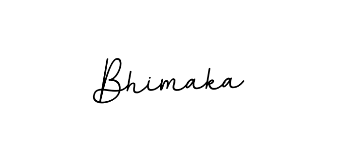 Make a beautiful signature design for name Bhimaka. With this signature (BallpointsItalic-DORy9) style, you can create a handwritten signature for free. Bhimaka signature style 11 images and pictures png