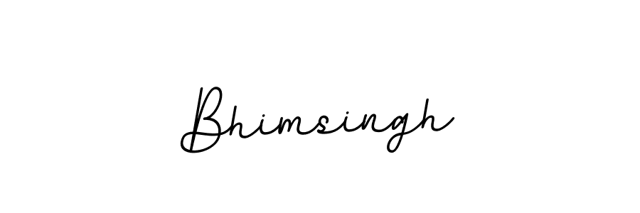 Use a signature maker to create a handwritten signature online. With this signature software, you can design (BallpointsItalic-DORy9) your own signature for name Bhimsingh. Bhimsingh signature style 11 images and pictures png