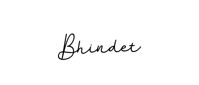 How to make Bhindet name signature. Use BallpointsItalic-DORy9 style for creating short signs online. This is the latest handwritten sign. Bhindet signature style 11 images and pictures png