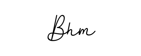 Make a beautiful signature design for name Bhm. With this signature (BallpointsItalic-DORy9) style, you can create a handwritten signature for free. Bhm signature style 11 images and pictures png