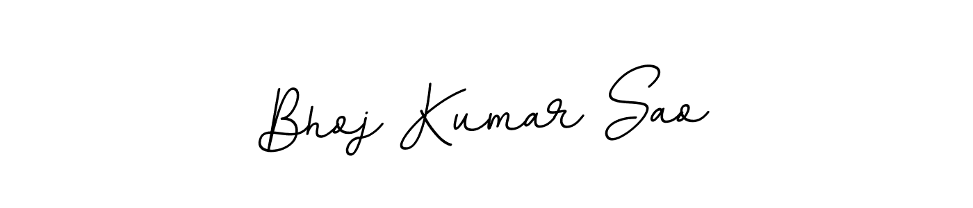 You should practise on your own different ways (BallpointsItalic-DORy9) to write your name (Bhoj Kumar Sao) in signature. don't let someone else do it for you. Bhoj Kumar Sao signature style 11 images and pictures png