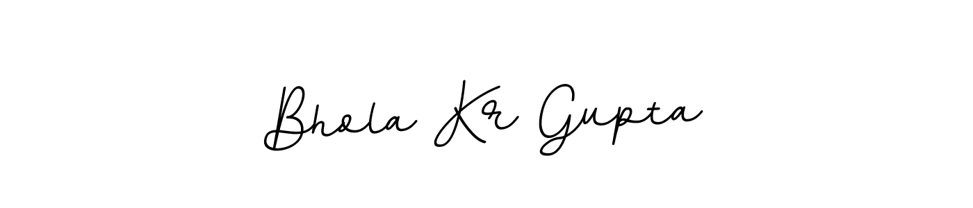 Make a beautiful signature design for name Bhola Kr Gupta. Use this online signature maker to create a handwritten signature for free. Bhola Kr Gupta signature style 11 images and pictures png