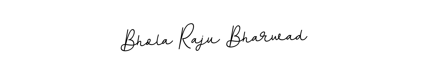 How to make Bhola Raju Bharwad name signature. Use BallpointsItalic-DORy9 style for creating short signs online. This is the latest handwritten sign. Bhola Raju Bharwad signature style 11 images and pictures png