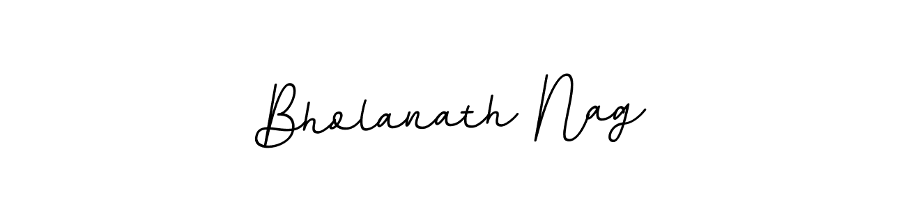 Use a signature maker to create a handwritten signature online. With this signature software, you can design (BallpointsItalic-DORy9) your own signature for name Bholanath Nag. Bholanath Nag signature style 11 images and pictures png