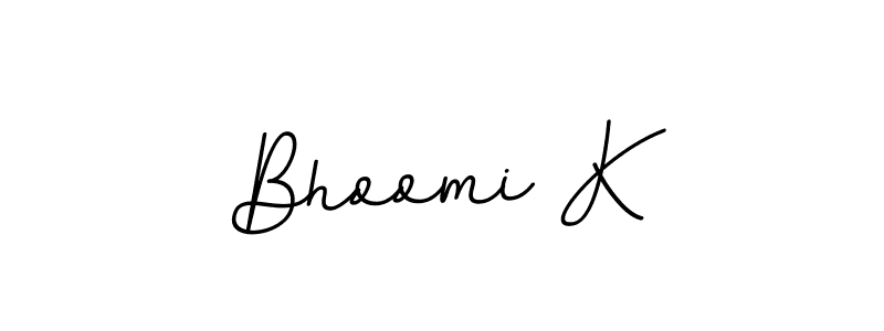 Make a beautiful signature design for name Bhoomi K. Use this online signature maker to create a handwritten signature for free. Bhoomi K signature style 11 images and pictures png