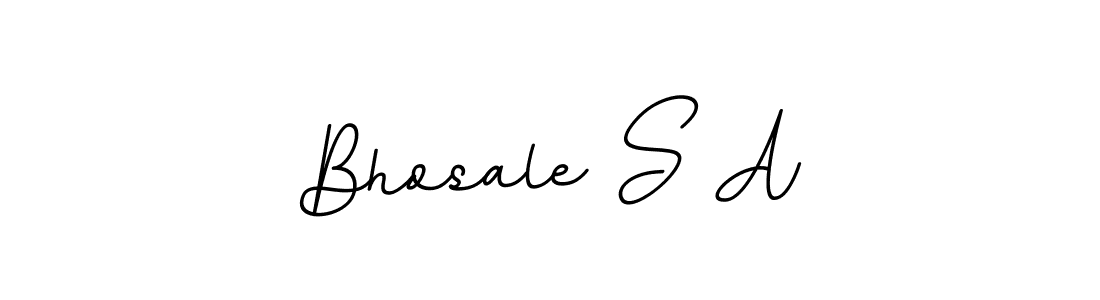 Use a signature maker to create a handwritten signature online. With this signature software, you can design (BallpointsItalic-DORy9) your own signature for name Bhosale S A. Bhosale S A signature style 11 images and pictures png