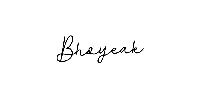 Design your own signature with our free online signature maker. With this signature software, you can create a handwritten (BallpointsItalic-DORy9) signature for name Bhoyeak. Bhoyeak signature style 11 images and pictures png