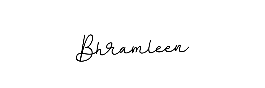 The best way (BallpointsItalic-DORy9) to make a short signature is to pick only two or three words in your name. The name Bhramleen include a total of six letters. For converting this name. Bhramleen signature style 11 images and pictures png