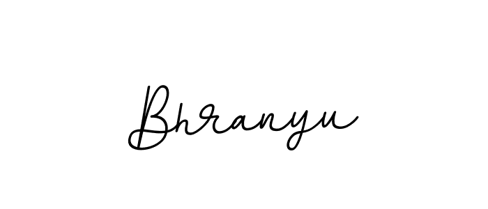 Use a signature maker to create a handwritten signature online. With this signature software, you can design (BallpointsItalic-DORy9) your own signature for name Bhranyu. Bhranyu signature style 11 images and pictures png