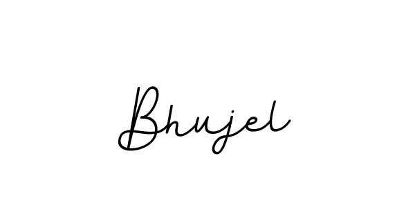 How to make Bhujel name signature. Use BallpointsItalic-DORy9 style for creating short signs online. This is the latest handwritten sign. Bhujel signature style 11 images and pictures png