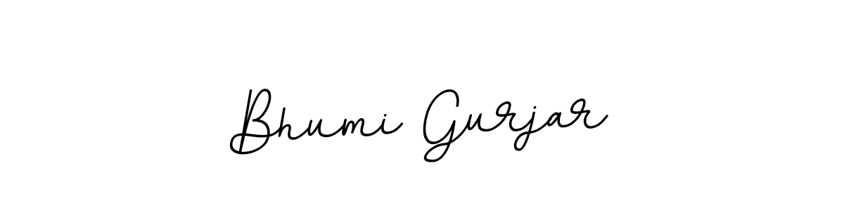 Create a beautiful signature design for name Bhumi Gurjar. With this signature (BallpointsItalic-DORy9) fonts, you can make a handwritten signature for free. Bhumi Gurjar signature style 11 images and pictures png