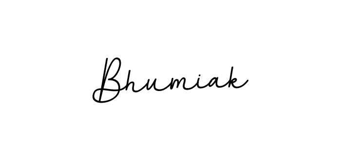 How to make Bhumiak name signature. Use BallpointsItalic-DORy9 style for creating short signs online. This is the latest handwritten sign. Bhumiak signature style 11 images and pictures png