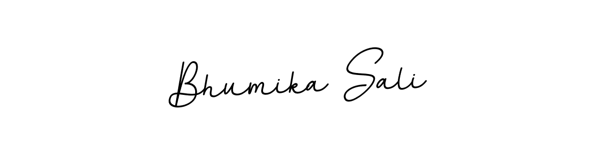 Design your own signature with our free online signature maker. With this signature software, you can create a handwritten (BallpointsItalic-DORy9) signature for name Bhumika Sali. Bhumika Sali signature style 11 images and pictures png
