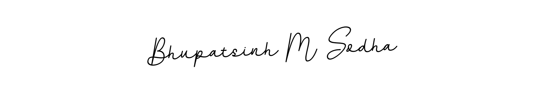 Use a signature maker to create a handwritten signature online. With this signature software, you can design (BallpointsItalic-DORy9) your own signature for name Bhupatsinh M Sodha. Bhupatsinh M Sodha signature style 11 images and pictures png