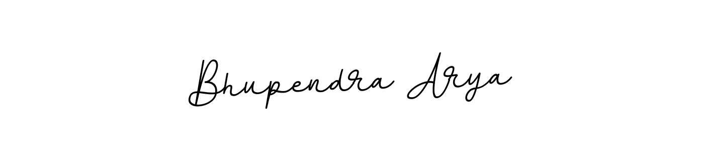 How to make Bhupendra Arya name signature. Use BallpointsItalic-DORy9 style for creating short signs online. This is the latest handwritten sign. Bhupendra Arya signature style 11 images and pictures png