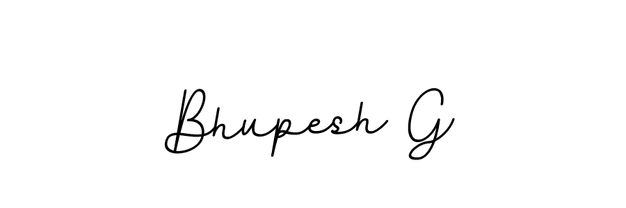 The best way (BallpointsItalic-DORy9) to make a short signature is to pick only two or three words in your name. The name Bhupesh G include a total of six letters. For converting this name. Bhupesh G signature style 11 images and pictures png