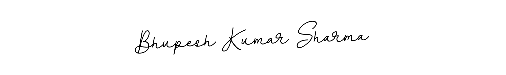 Design your own signature with our free online signature maker. With this signature software, you can create a handwritten (BallpointsItalic-DORy9) signature for name Bhupesh Kumar Sharma. Bhupesh Kumar Sharma signature style 11 images and pictures png