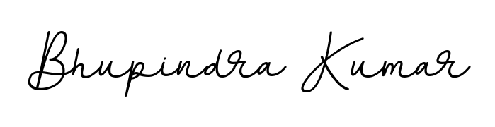 Transform the name Bhupindra Kumar into a signature masterpiece using BallpointsItalic-DORy9 font. Ideal for photographers, artists, and creators looking for watermarks. Bhupindra Kumar signature style 11 images and pictures png