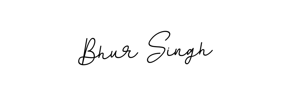 Use a signature maker to create a handwritten signature online. With this signature software, you can design (BallpointsItalic-DORy9) your own signature for name Bhur Singh. Bhur Singh signature style 11 images and pictures png