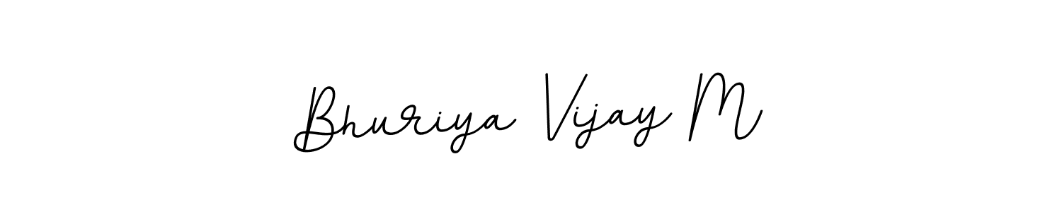 This is the best signature style for the Bhuriya Vijay M name. Also you like these signature font (BallpointsItalic-DORy9). Mix name signature. Bhuriya Vijay M signature style 11 images and pictures png