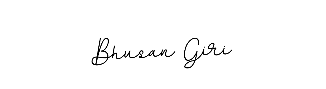 Create a beautiful signature design for name Bhusan Giri. With this signature (BallpointsItalic-DORy9) fonts, you can make a handwritten signature for free. Bhusan Giri signature style 11 images and pictures png