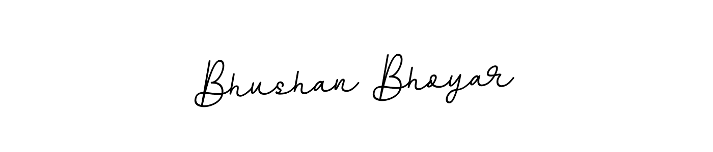 Design your own signature with our free online signature maker. With this signature software, you can create a handwritten (BallpointsItalic-DORy9) signature for name Bhushan Bhoyar. Bhushan Bhoyar signature style 11 images and pictures png