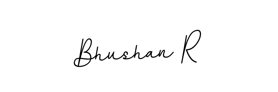 Design your own signature with our free online signature maker. With this signature software, you can create a handwritten (BallpointsItalic-DORy9) signature for name Bhushan R. Bhushan R signature style 11 images and pictures png