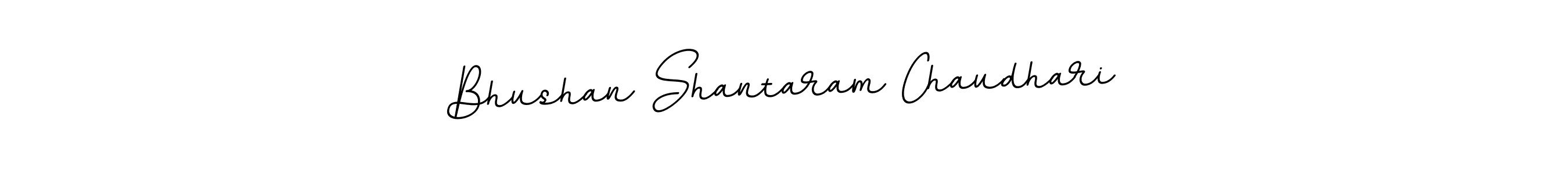 The best way (BallpointsItalic-DORy9) to make a short signature is to pick only two or three words in your name. The name Bhushan Shantaram Chaudhari include a total of six letters. For converting this name. Bhushan Shantaram Chaudhari signature style 11 images and pictures png
