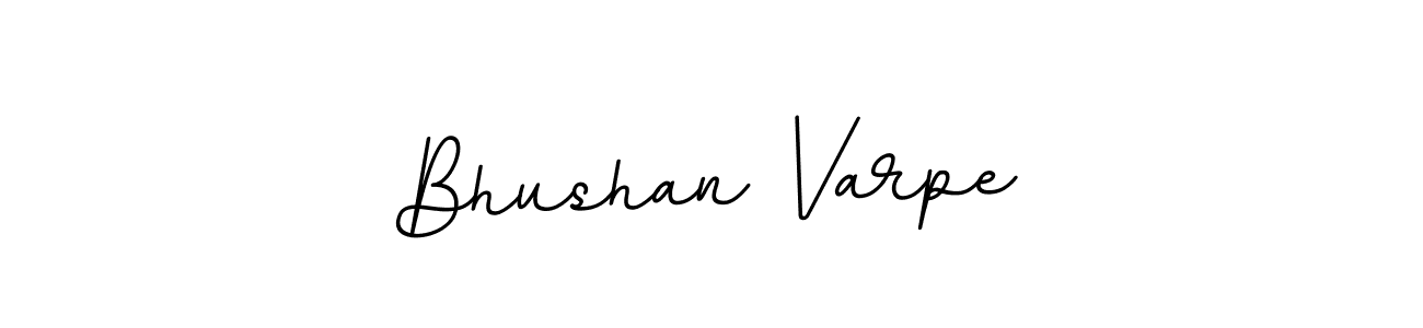 The best way (BallpointsItalic-DORy9) to make a short signature is to pick only two or three words in your name. The name Bhushan Varpe include a total of six letters. For converting this name. Bhushan Varpe signature style 11 images and pictures png