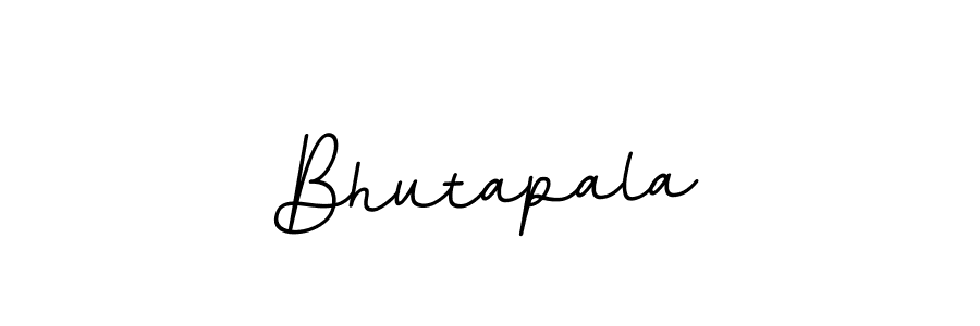 Use a signature maker to create a handwritten signature online. With this signature software, you can design (BallpointsItalic-DORy9) your own signature for name Bhutapala. Bhutapala signature style 11 images and pictures png