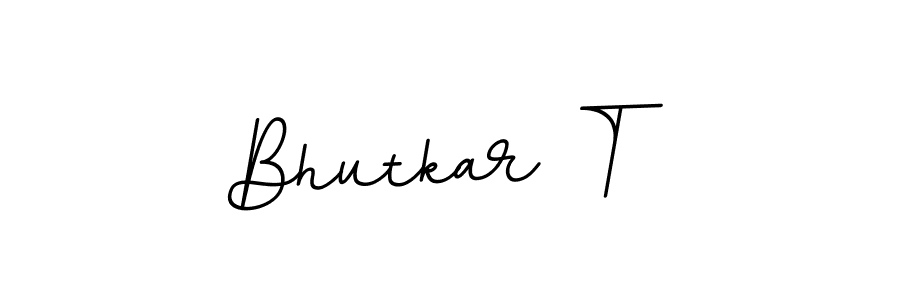 Make a beautiful signature design for name Bhutkar T. With this signature (BallpointsItalic-DORy9) style, you can create a handwritten signature for free. Bhutkar T signature style 11 images and pictures png