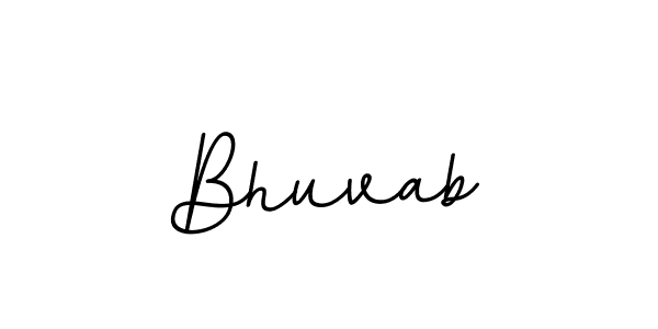 Make a beautiful signature design for name Bhuvab. With this signature (BallpointsItalic-DORy9) style, you can create a handwritten signature for free. Bhuvab signature style 11 images and pictures png