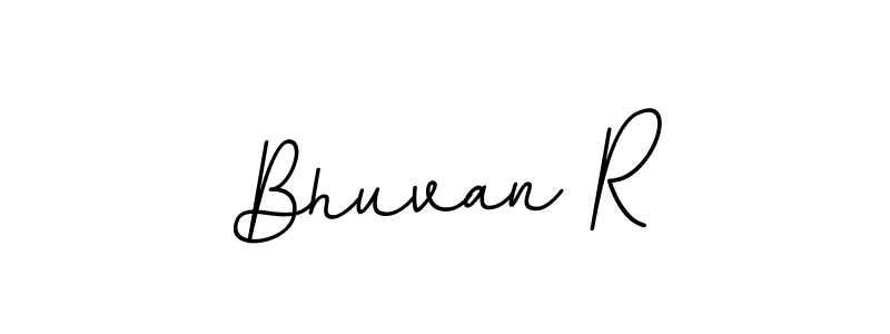 Create a beautiful signature design for name Bhuvan R. With this signature (BallpointsItalic-DORy9) fonts, you can make a handwritten signature for free. Bhuvan R signature style 11 images and pictures png