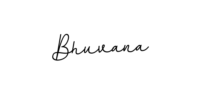 Create a beautiful signature design for name Bhuvana. With this signature (BallpointsItalic-DORy9) fonts, you can make a handwritten signature for free. Bhuvana signature style 11 images and pictures png