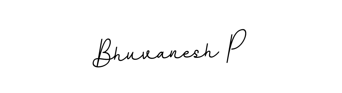 Make a beautiful signature design for name Bhuvanesh P. With this signature (BallpointsItalic-DORy9) style, you can create a handwritten signature for free. Bhuvanesh P signature style 11 images and pictures png