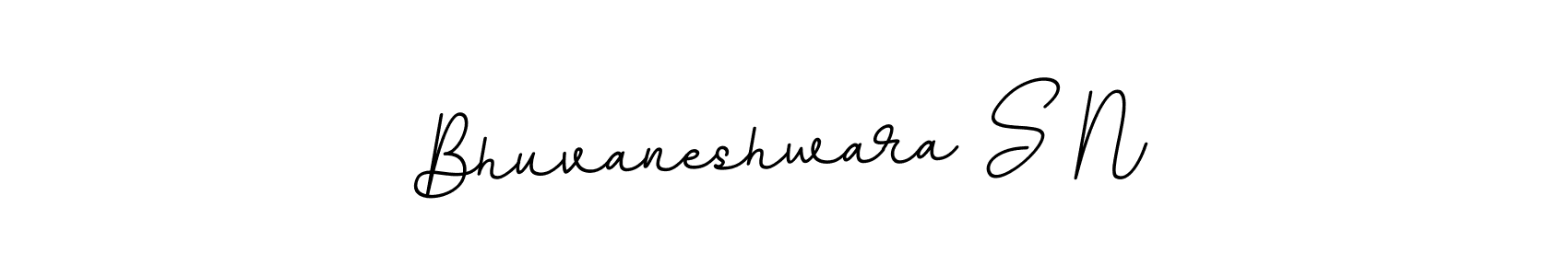 Use a signature maker to create a handwritten signature online. With this signature software, you can design (BallpointsItalic-DORy9) your own signature for name Bhuvaneshwara S N. Bhuvaneshwara S N signature style 11 images and pictures png