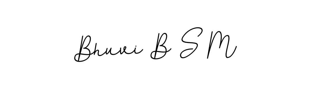 It looks lik you need a new signature style for name Bhuvi B S M. Design unique handwritten (BallpointsItalic-DORy9) signature with our free signature maker in just a few clicks. Bhuvi B S M signature style 11 images and pictures png