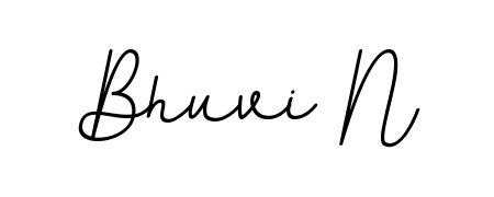 Bhuvi N stylish signature style. Best Handwritten Sign (BallpointsItalic-DORy9) for my name. Handwritten Signature Collection Ideas for my name Bhuvi N. Bhuvi N signature style 11 images and pictures png