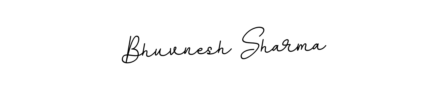 Create a beautiful signature design for name Bhuvnesh Sharma. With this signature (BallpointsItalic-DORy9) fonts, you can make a handwritten signature for free. Bhuvnesh Sharma signature style 11 images and pictures png