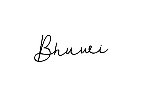 How to make Bhuwi name signature. Use BallpointsItalic-DORy9 style for creating short signs online. This is the latest handwritten sign. Bhuwi signature style 11 images and pictures png