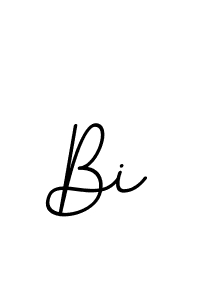 You should practise on your own different ways (BallpointsItalic-DORy9) to write your name (Bi) in signature. don't let someone else do it for you. Bi signature style 11 images and pictures png