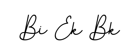 Master the art of signing with Bi Ek Bk written in fluent BallpointsItalic-DORy9 script. A great template to practice and refine your handwriting. Bi Ek Bk signature style 11 images and pictures png