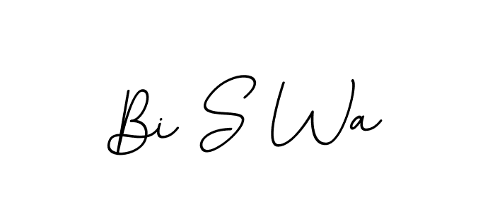 Make a beautiful signature design for name Bi S Wa. Use this online signature maker to create a handwritten signature for free. Bi S Wa signature style 11 images and pictures png