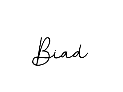 Design your own signature with our free online signature maker. With this signature software, you can create a handwritten (BallpointsItalic-DORy9) signature for name Biad. Biad signature style 11 images and pictures png